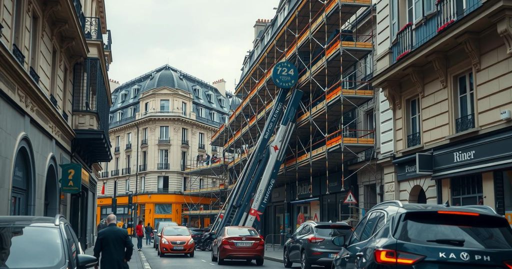 Scaffolding Collapse in Paris: A Wind-Swept Incident Unfolds